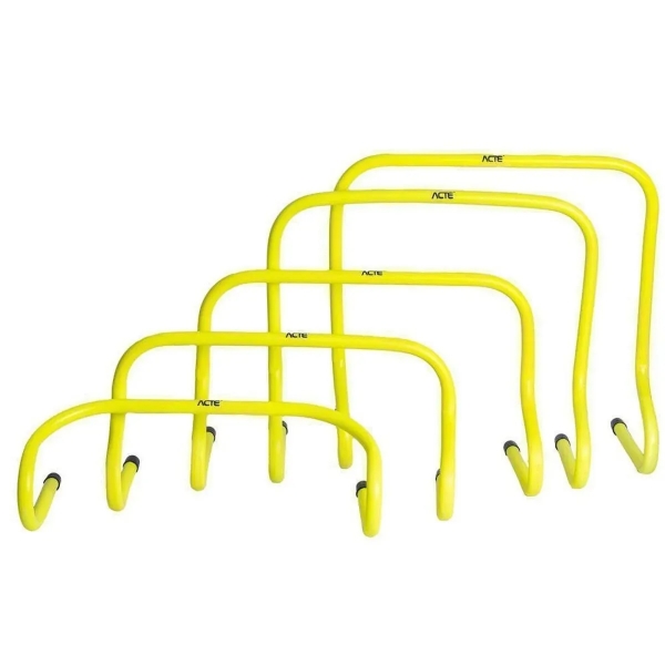 Kit com 5 Obstáculos De Treinamento Para Agilidade Amarelo Neon T75 Acte Sports - Amarelo