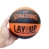 Bola de Basquete Spalding Lay up Tamanho 3 - Preto/Laranja