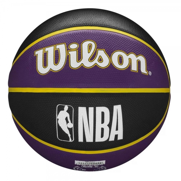 Bola Basquete Wilson NBA Tribute #7 Los Angeles Lakers - Preto/Roxo