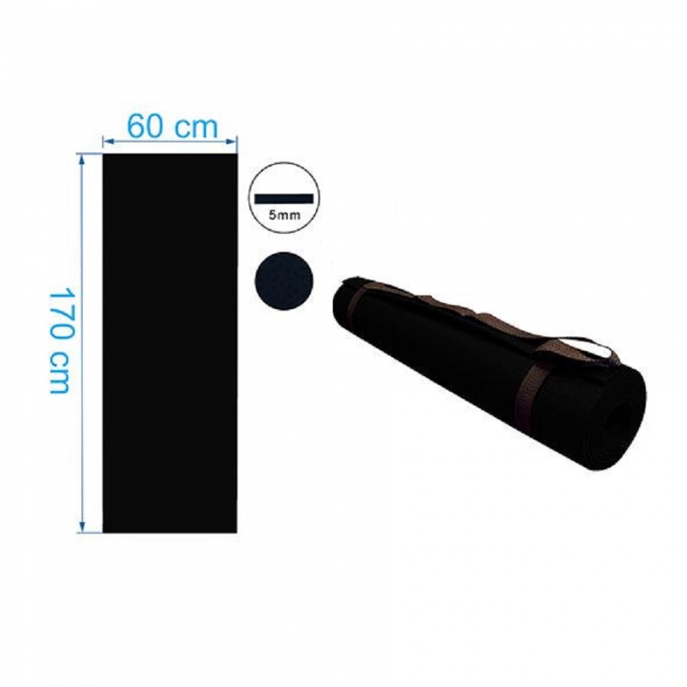 Tapete de Yoga Preto EvaMax - Preto