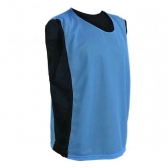 Kit com 20 Coletes Esportivos Dupla Face TRB Azul Claro e Preto - Azul Claro/Preto